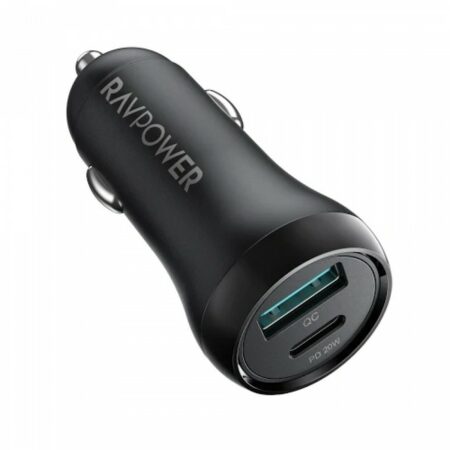 RAVPower RP-VC026 20W PD + QC3.0 38W Total Car Charger