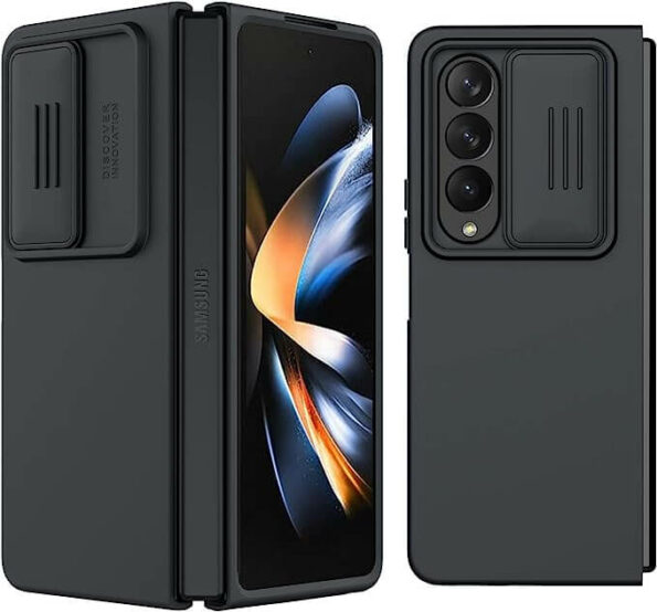 Nillkin CamShield Silky silicon case for Samsung Galaxy Z Fold4 (Fold 4 5G), W23 - Black - Essential Accessories Kenya
