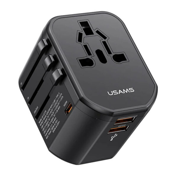 USAMS T59 Universal Travel Adapter Travel Charger Socket Converter - Essential Accessories Kenya